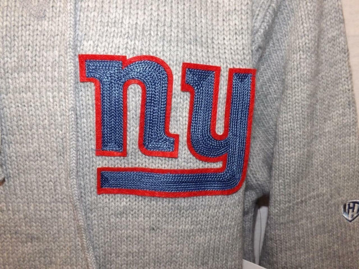 York Giants Mens Size L Large Deluxe Soft Knit Sweater Hoodie Image 4