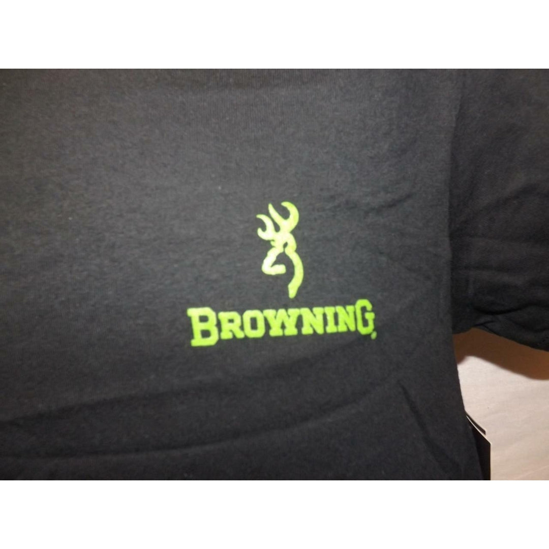 Browning Men Size S Small Black Green Shirt Image 6