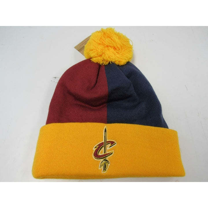 Cleveland Cavaliers Mens OSFA Mitchell and Ness Cuffed Thick Knit Beanie 25 Image 4