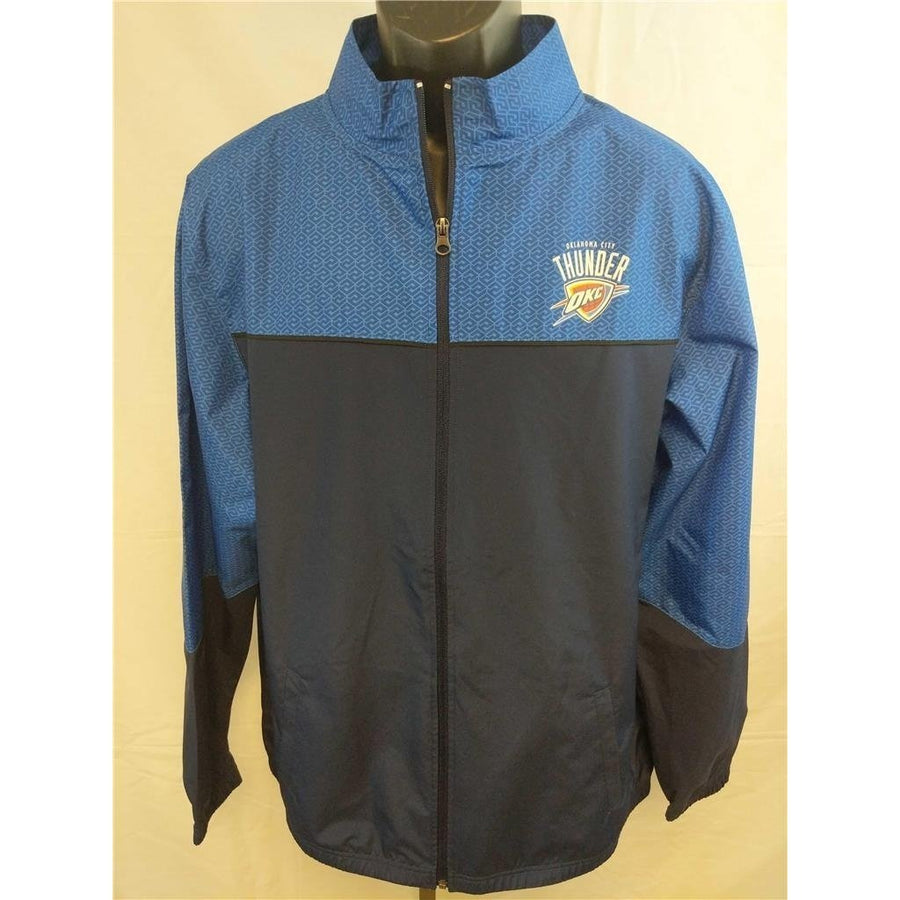 Oklahoma City Thunder Mens Size L Large Full Zip Windbreaker Jacket Image 1