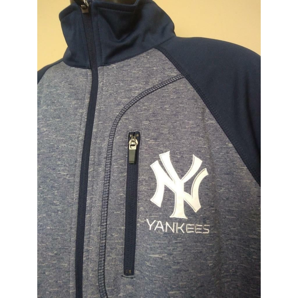 - York Yankees Mens Size L Large Blue G-III Pullover Jacket Image 2