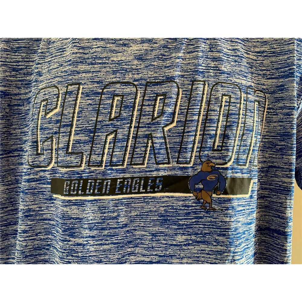 Clarion Golden Eagles Mens Size L Large Blue Russell Athletic Shirt Image 2