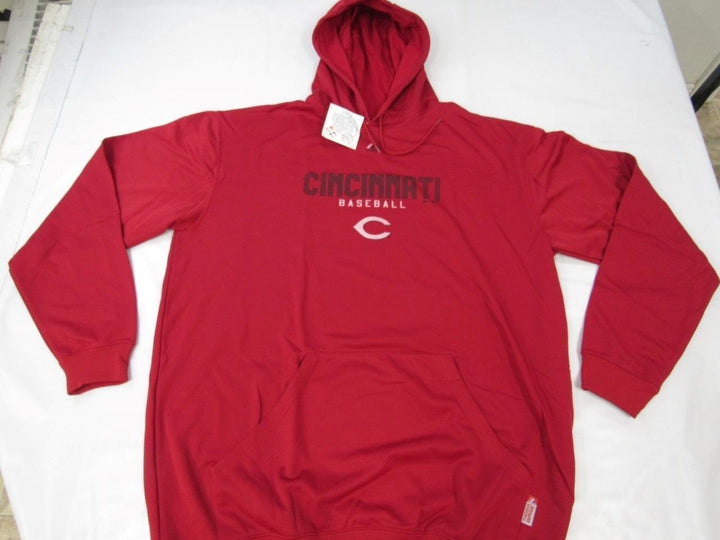 Cincinnati Reds Mens 2XL-Tall Red Majestic Polyester Hoodie Image 2