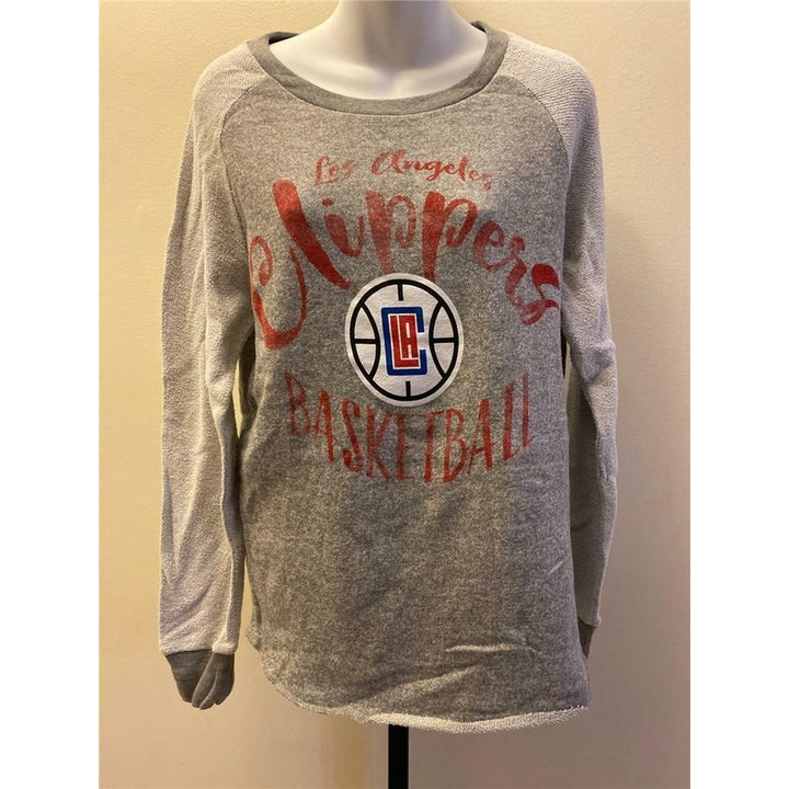 Los Angeles Clippers Womens Size M Medium Gray Sweatshirt Image 1