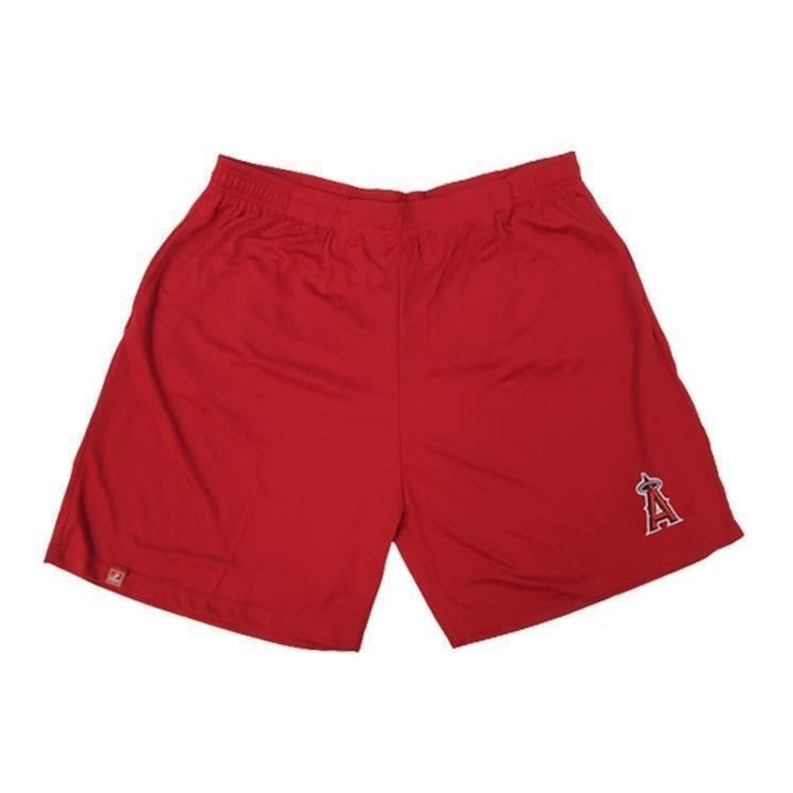 Anaheim Angels Mens Size 3XL Majestic Red Shorts Image 1