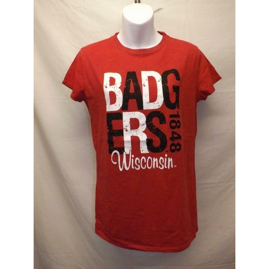 Wisconsin Badgers Womens Size M Medium Red Shirt Image 1