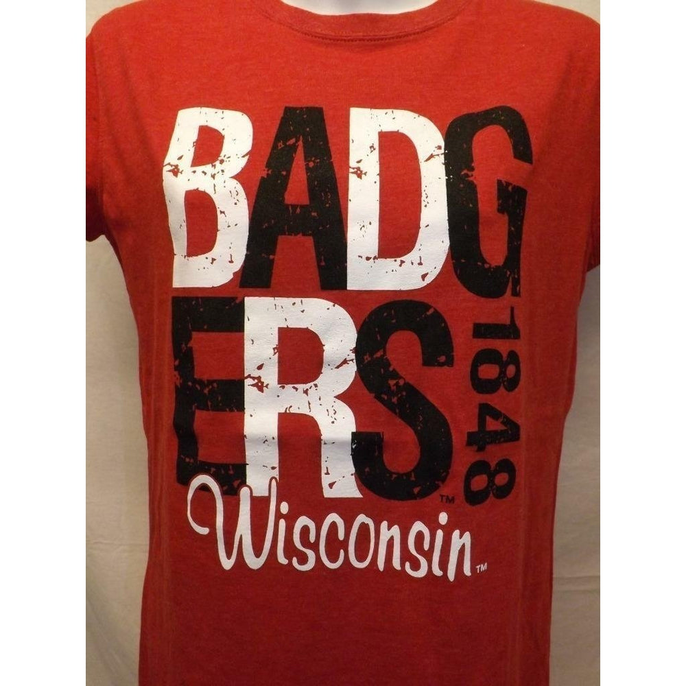 Wisconsin Badgers Womens Size M Medium Red Shirt Image 2