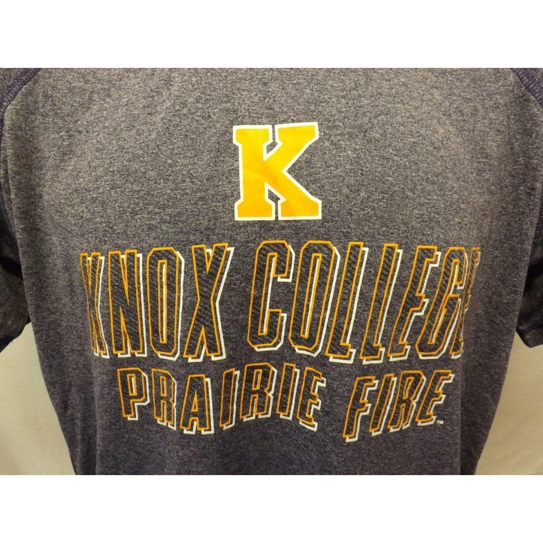 Knox College Prairie Fire Mens Size M Medium Polyester Performance Shirt Image 2