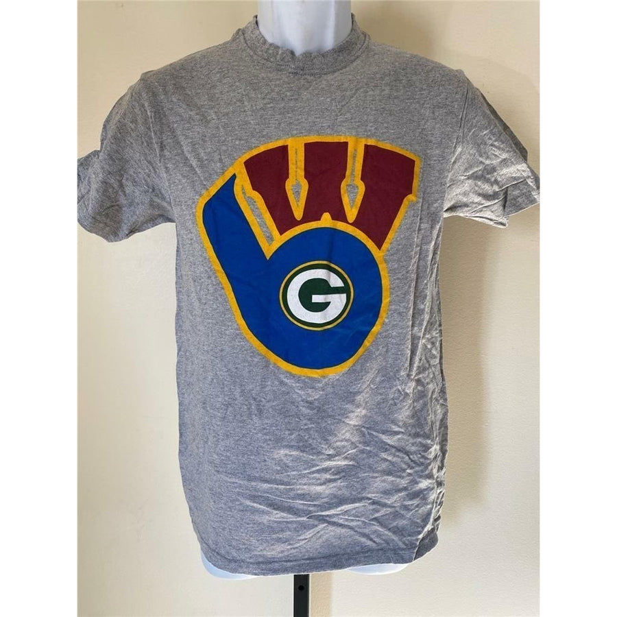 Green Bay Packers Mens Size S Small Gray Shirt Image 1