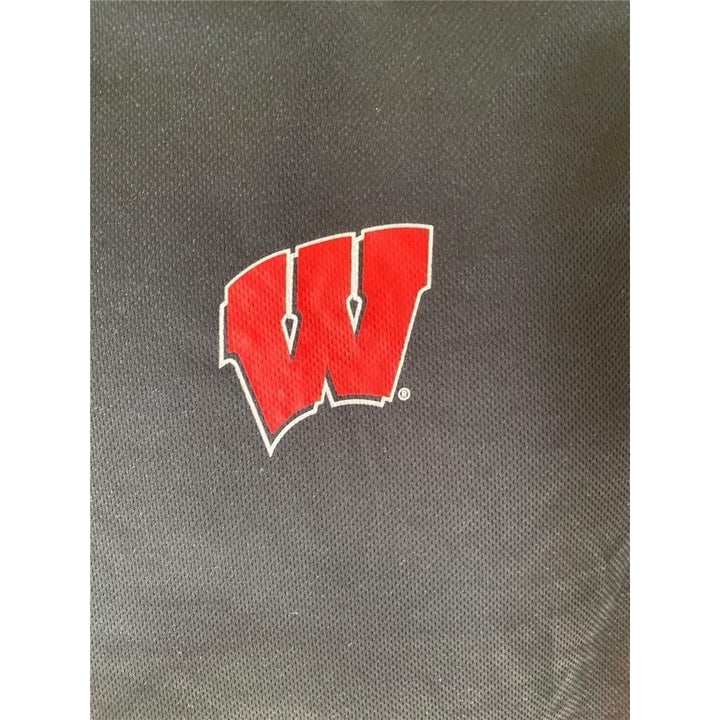 Wisconsin Badgers Mens Size M Medium Black Shirt Image 3