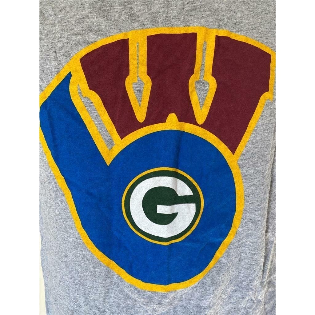 Green Bay Packers Mens Size S Small Gray Shirt Image 3