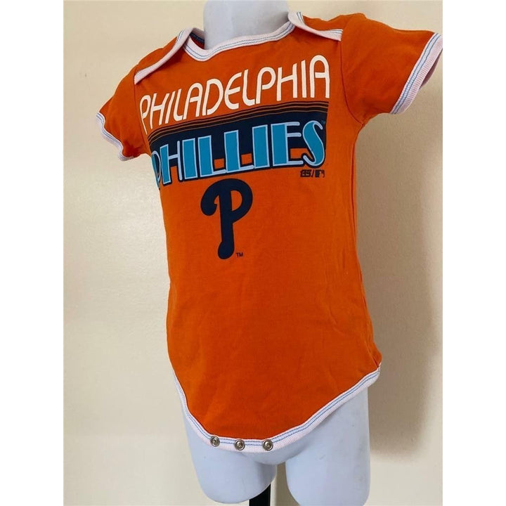 Philadelphia Phillies Infant Size 18 Months Orange Creeper Image 2