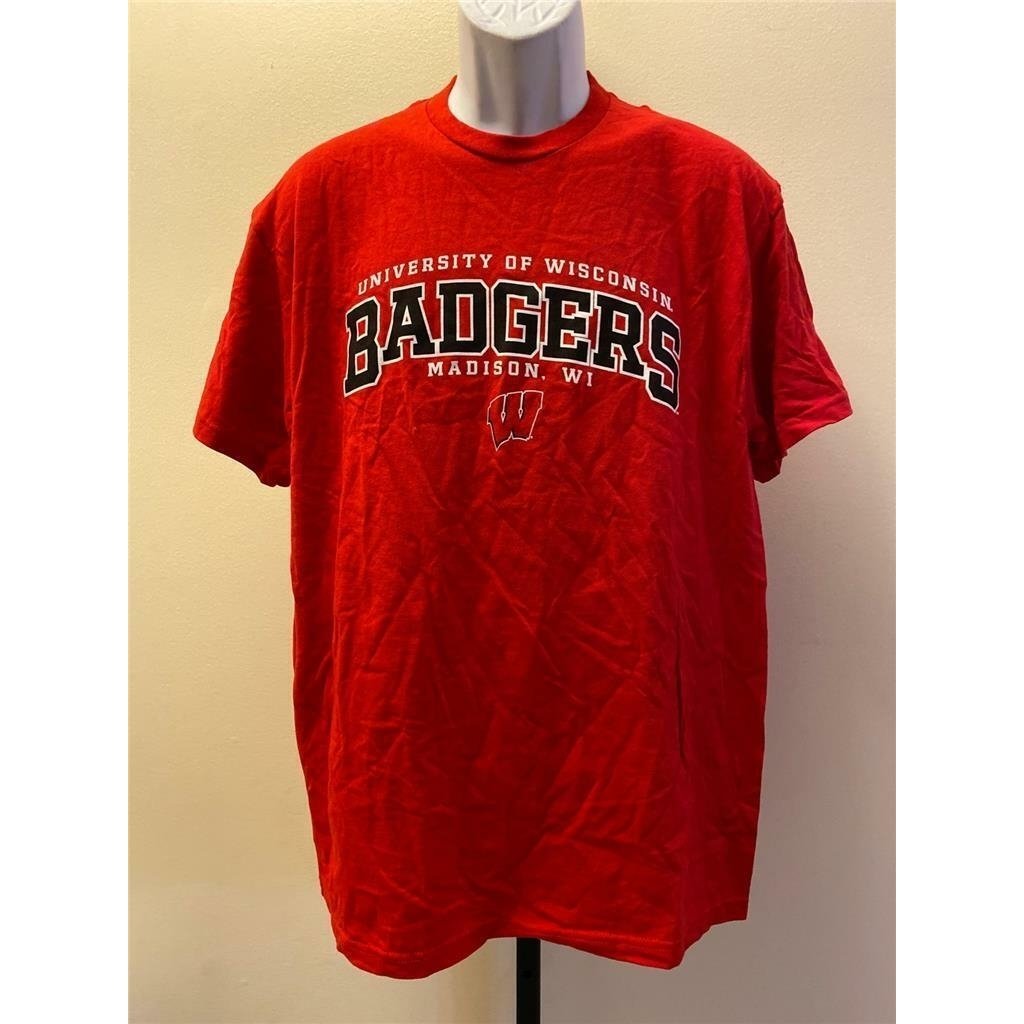 Wisconsin Badgers Mens Size L Large Red Shirt Image 1