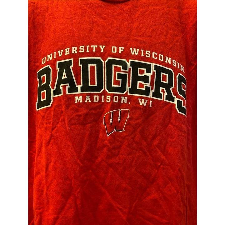 Wisconsin Badgers Mens Size L Large Red Shirt Image 3