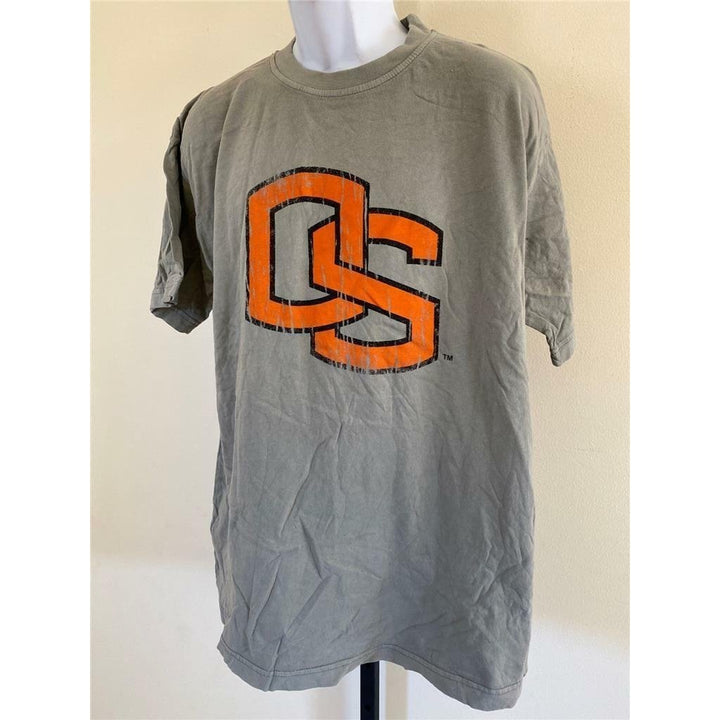 Oregon State Beavers Mens Size L Large Gray Shirt Image 2