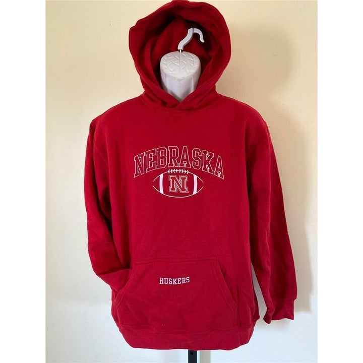 Nebraska Cornhuskers Youth Size XL Red Hoodie Image 1