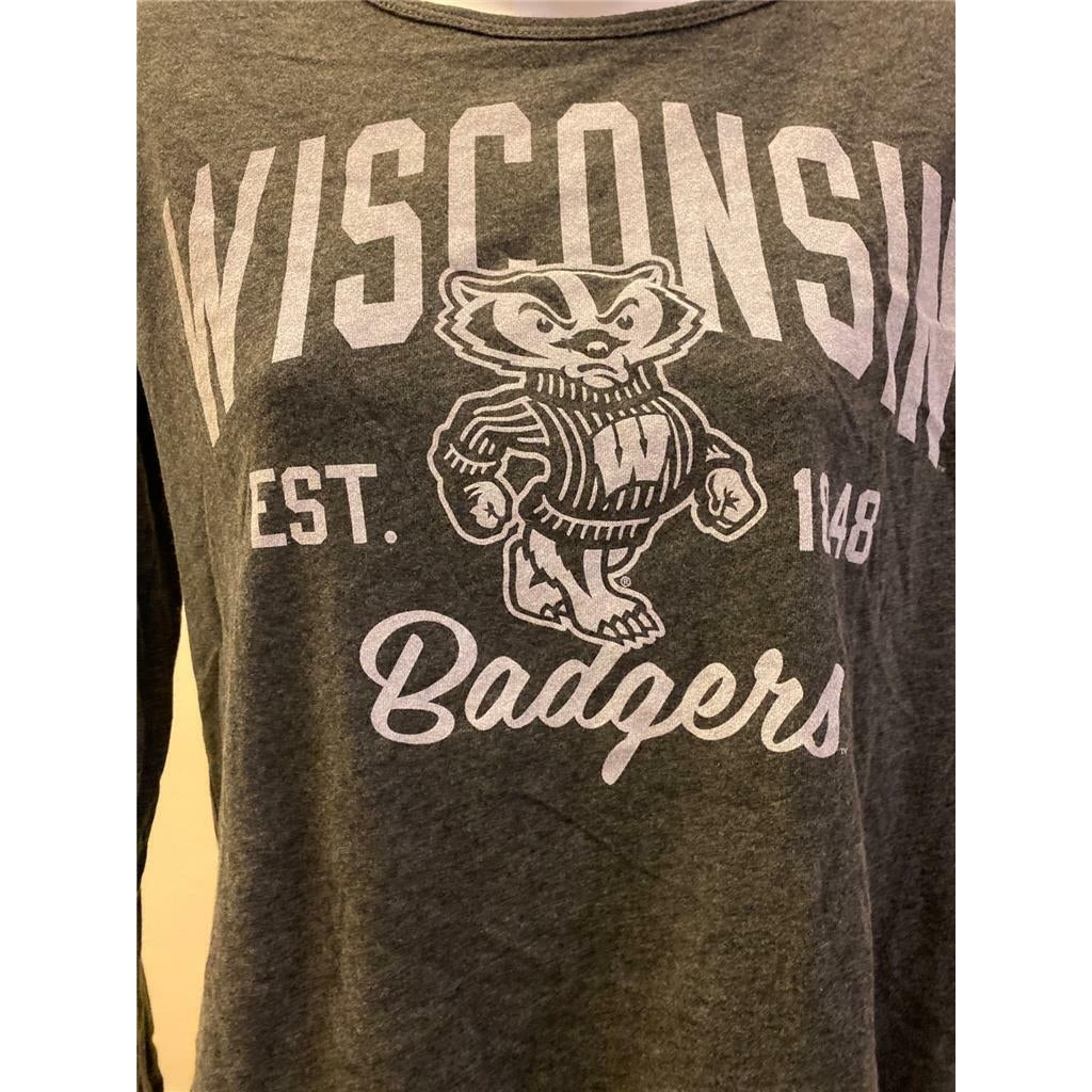 Wisconsin Badgers Womens Size S Small Gray Shirt Image 3