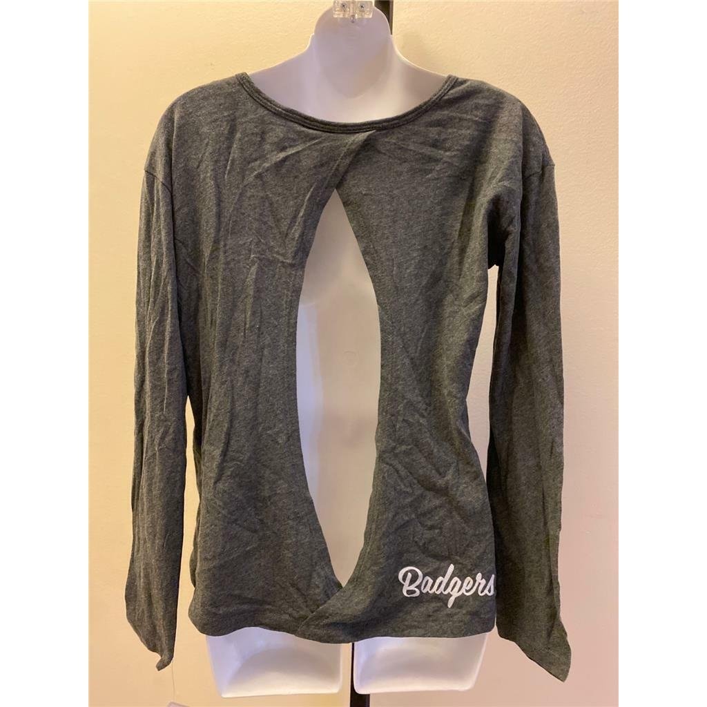 Wisconsin Badgers Womens Size S Small Gray Shirt Image 4