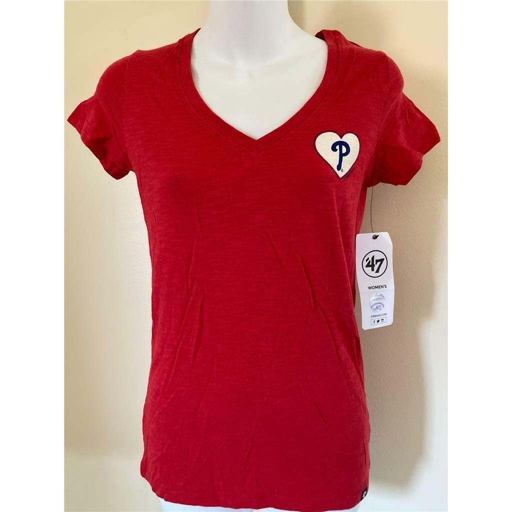 Philadelphia Philles Womens Size S Small Red 47 Shirt Image 1