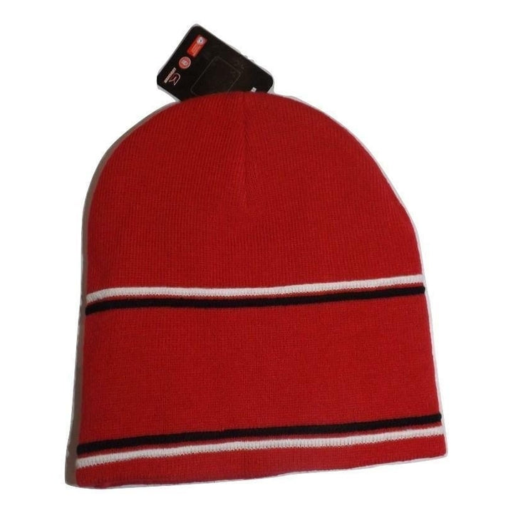 Maryland Terrapins Mens Adult Size OSFA Red Beanie Hat Image 3