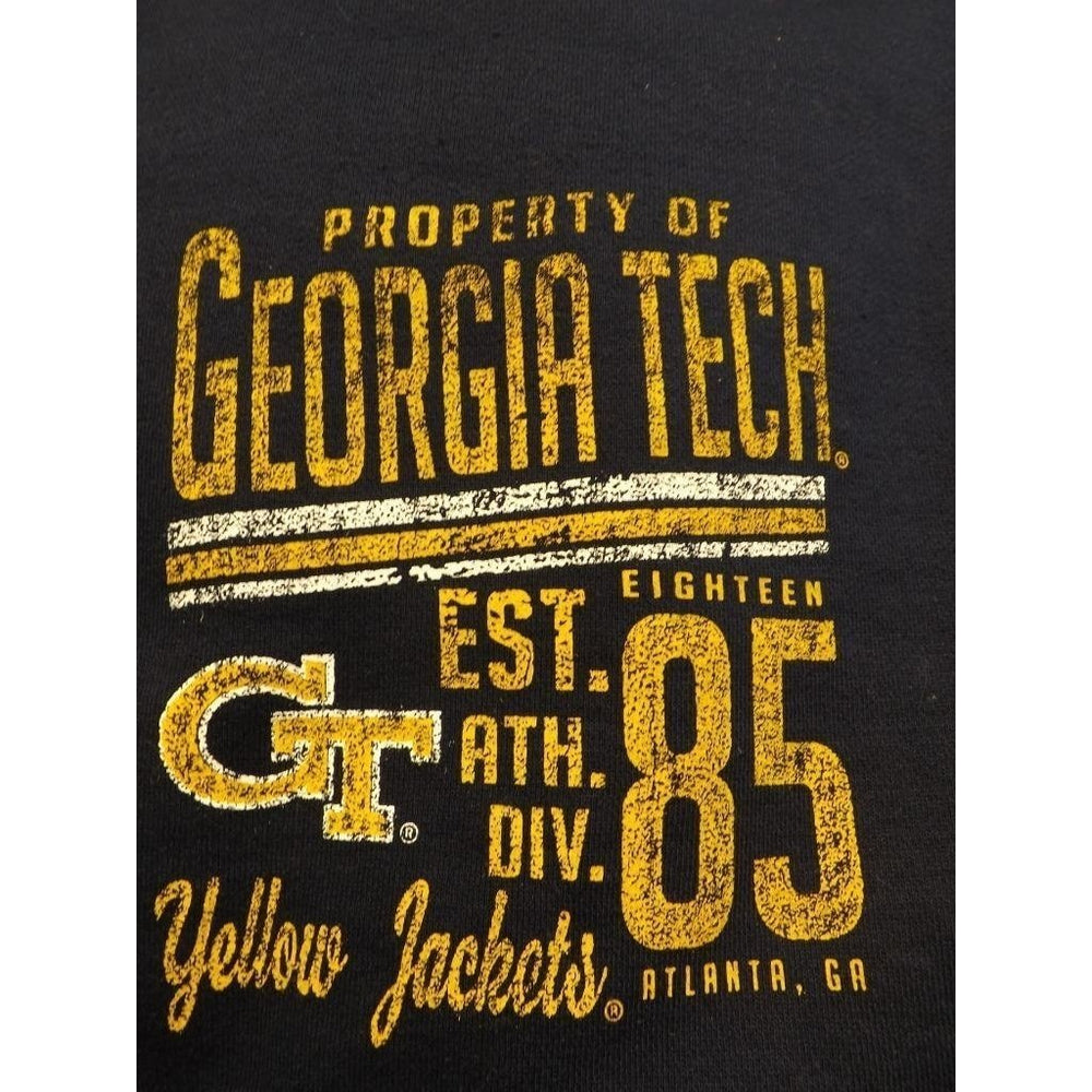 Georgia Tech Yellow Jackets Youth Size M Medium 10/12 Navy Hoodie 50 Image 2