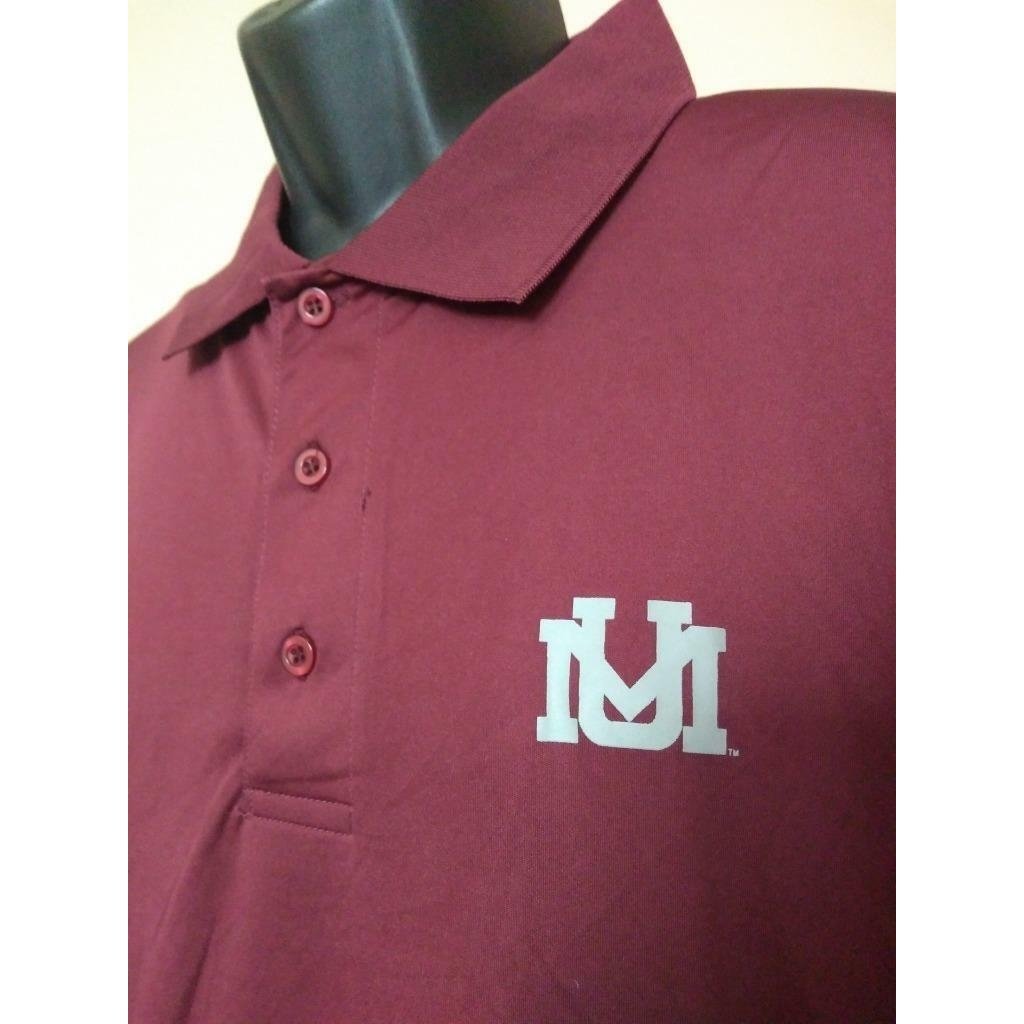 Montana Grizzlies Mens Size XL Maroon J. America Athletic Polo Shirt Image 2