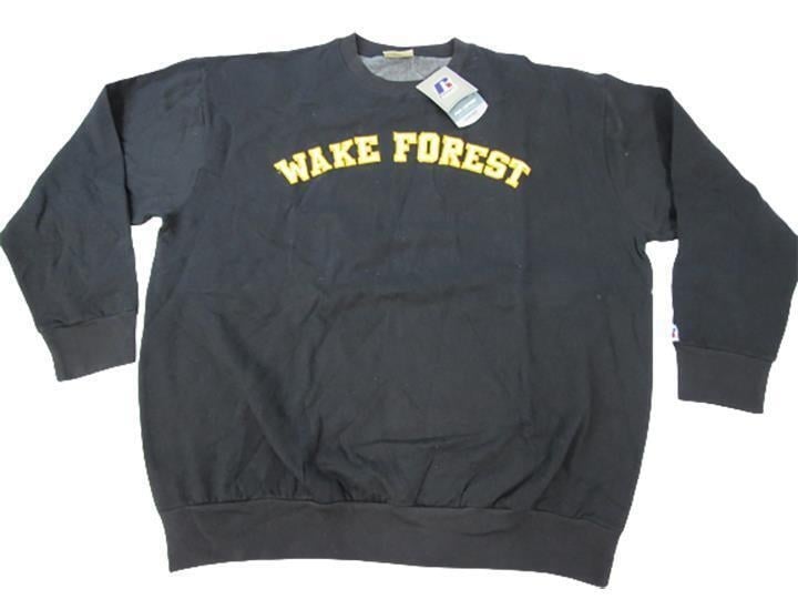 Wake Forest Demon Deacons Mens Size 3XL Black Russell Sweatshirt Image 1