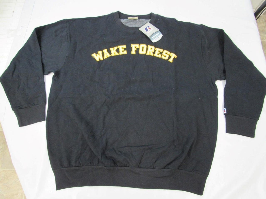 Wake Forest Demon Deacons Mens Size 3XL Black Russell Sweatshirt Image 3