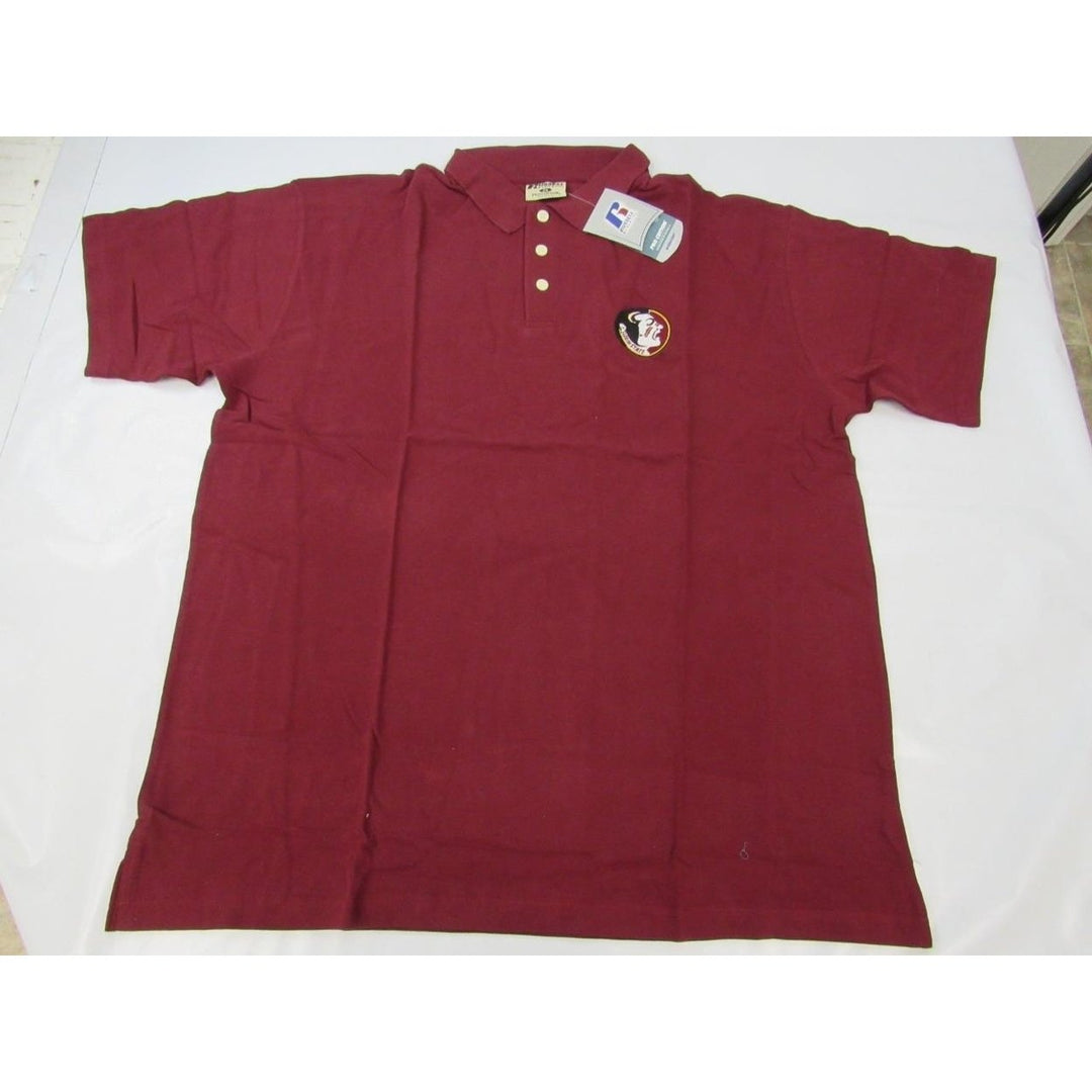 Florida State Seminoles Mens Size 2XL 2XLarge Maroon Polo Shirt Image 4