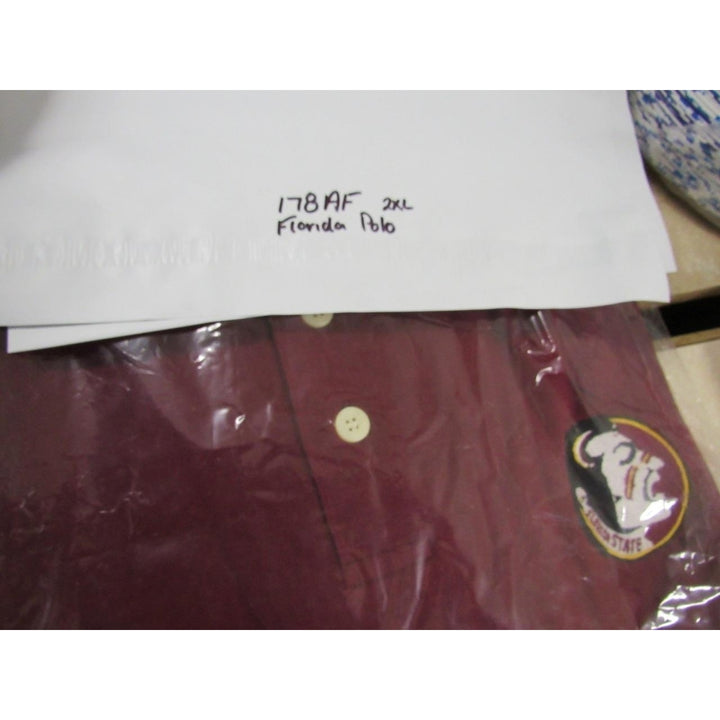 Florida State Seminoles Mens Size 2XL 2XLarge Maroon Polo Shirt Image 4