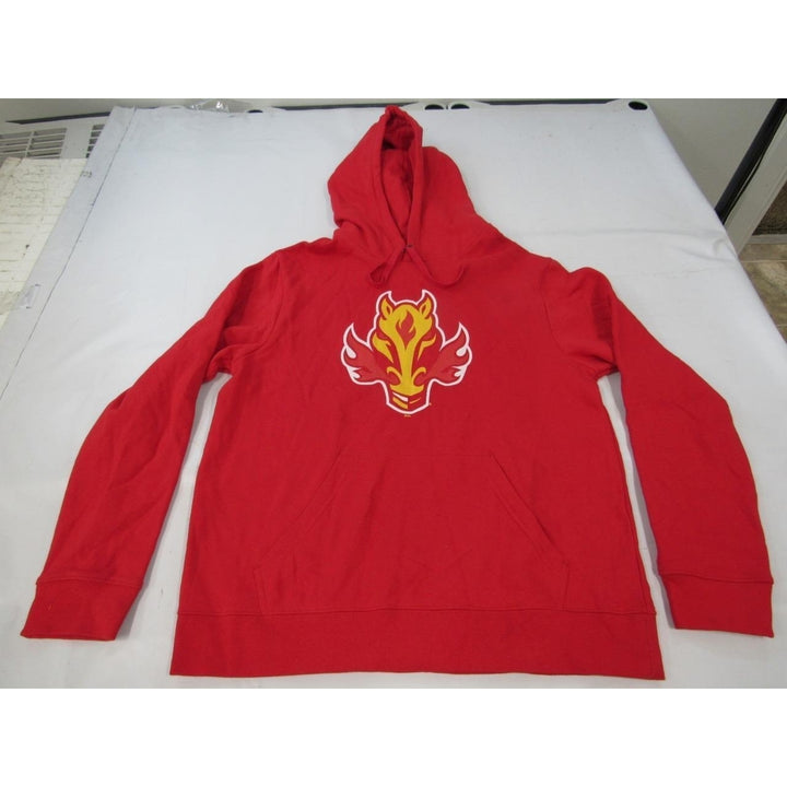 Calgary Flames Mens Size M Medium Red Hoodie Image 4