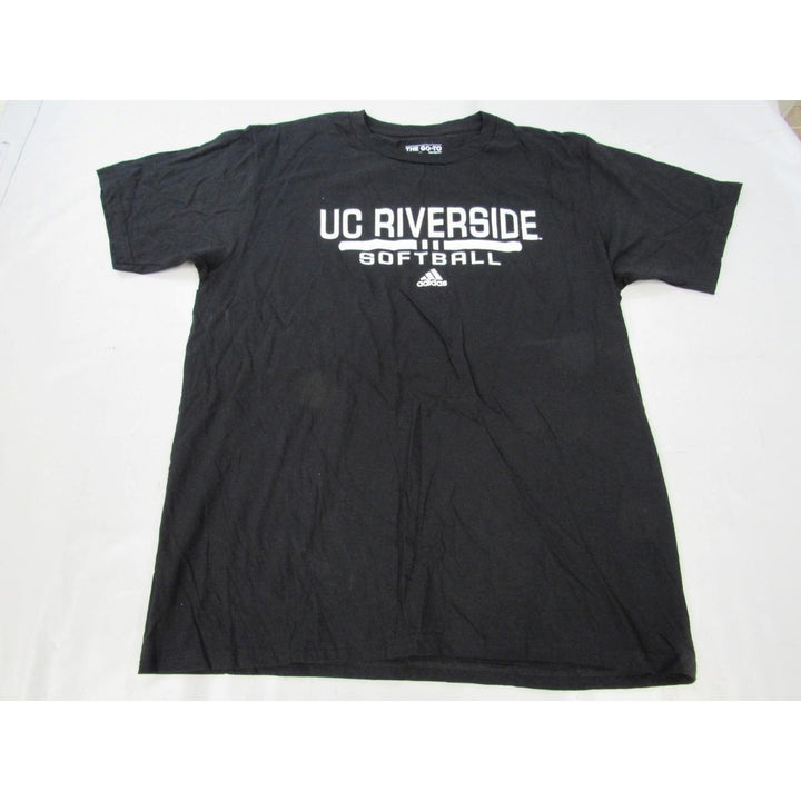 UC Riverside Softball Mens Size L Large Adidas Black Shirt Image 1