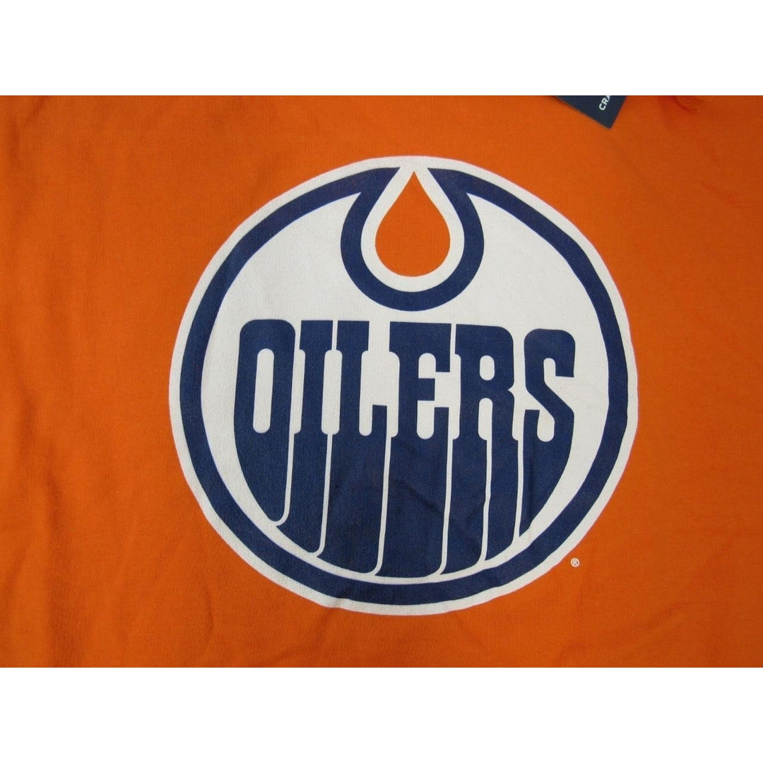 Edmonton Oilers Mens Size 5XL 5XLarge Orange Hoodie Image 3