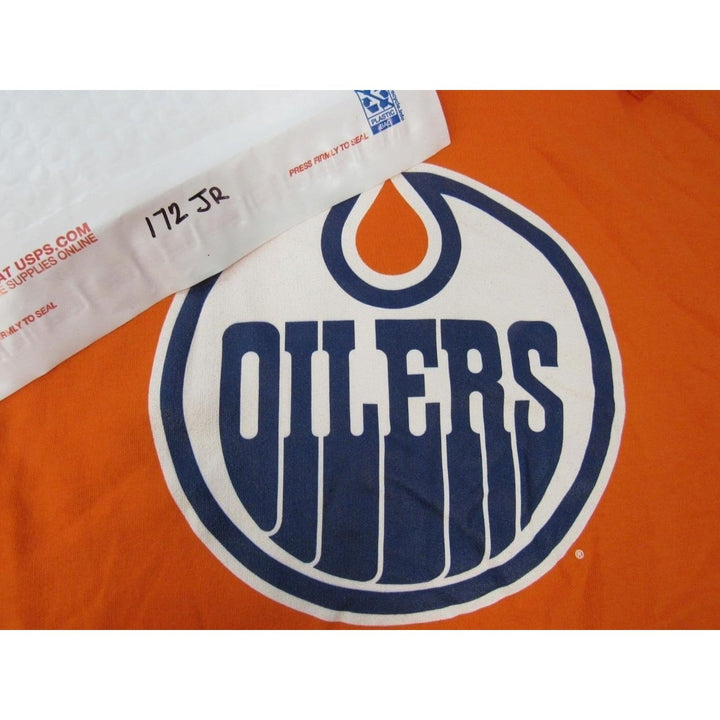 Edmonton Oilers Mens Size 5XL 5XLarge Orange Hoodie Image 4