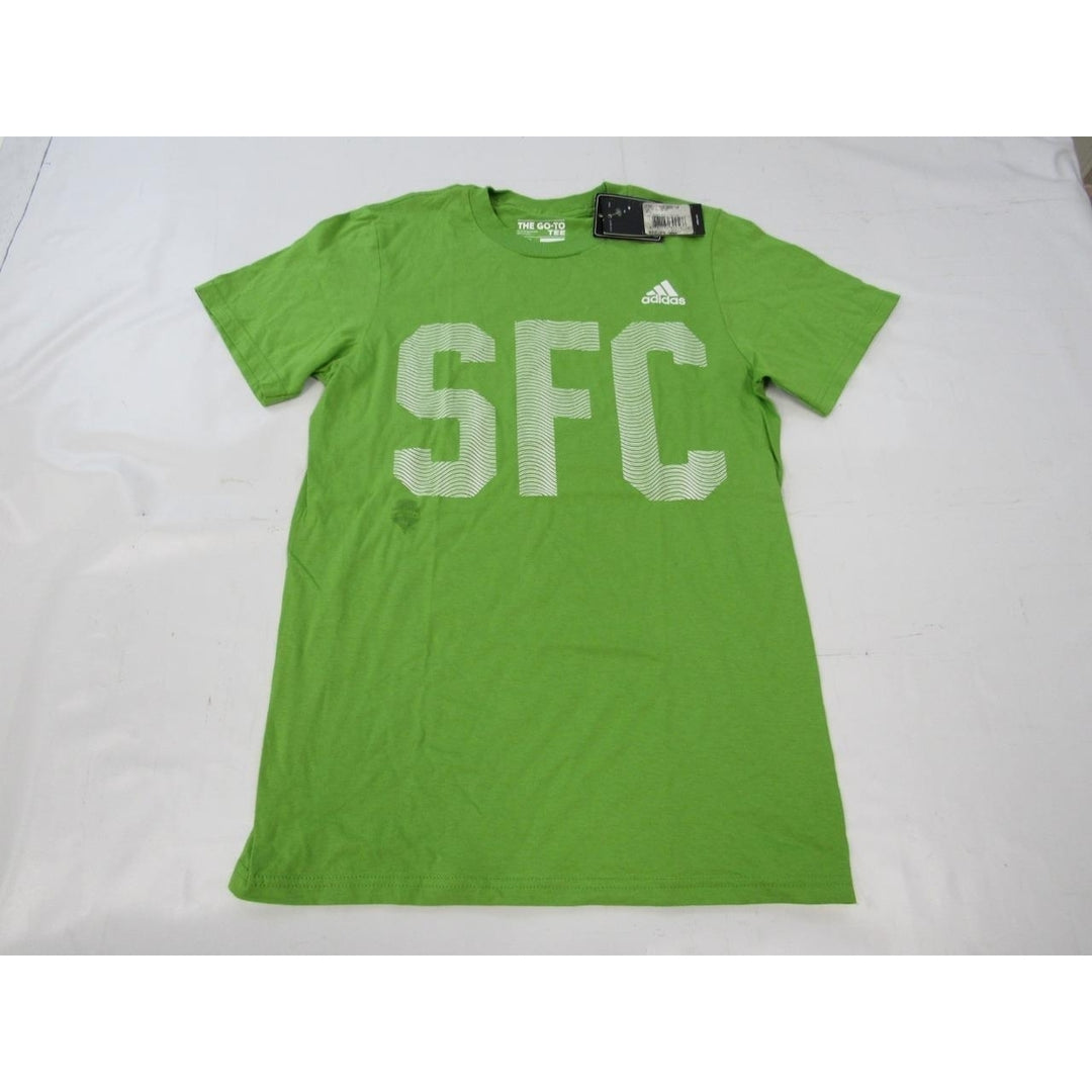 Seattle Sounders SFC Mens Size S Small Adidas Green Shirt 22 Image 1