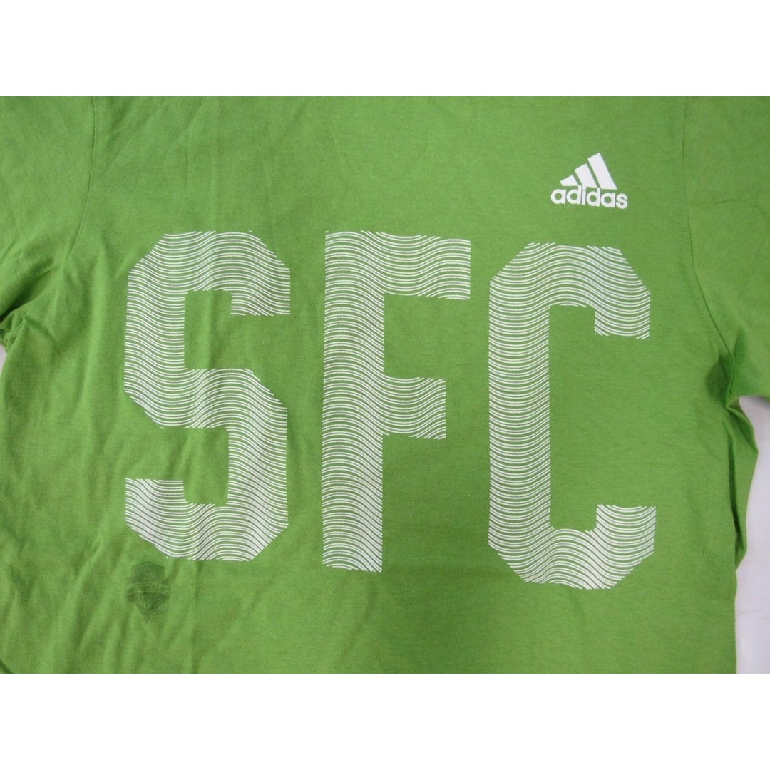 Seattle Sounders SFC Mens Size S Small Adidas Green Shirt 22 Image 3