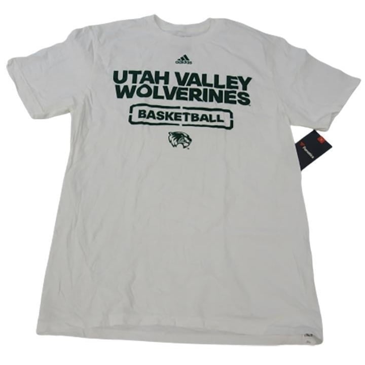 Utah Valley Wolverines Basketball Mens Size M Medium White Shirt Image 1