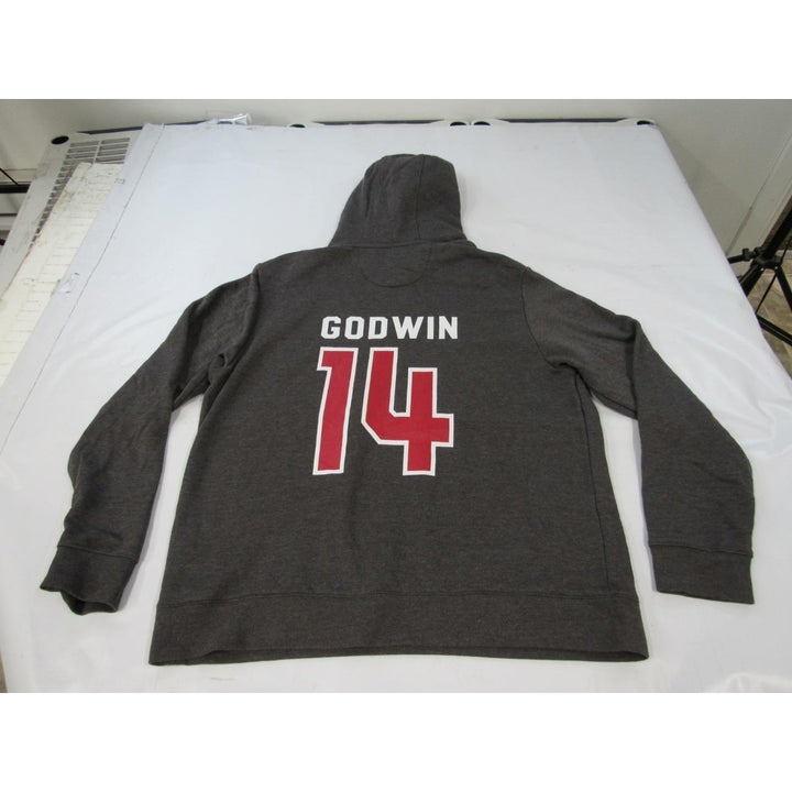 Tampa Bay Buccaneers 14 Chris Godwin Mens Size XL XLarge Dark Gray Hoodie Image 2