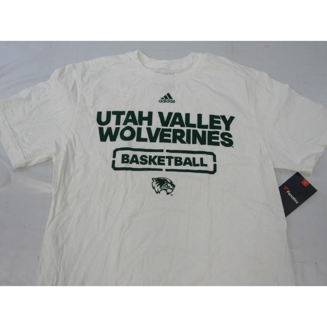 Utah Valley Wolverines Basketball Mens Size M Medium White Shirt Image 4