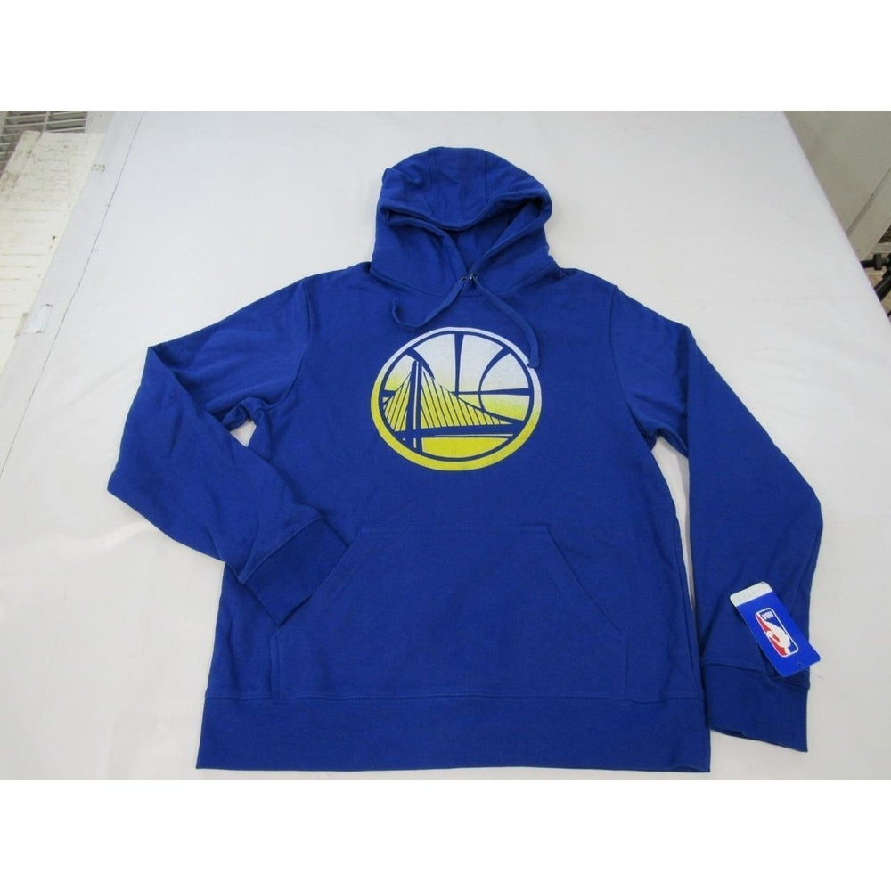 Golden State Warriors Mens Size M Medium Distressed Hoodie Image 2