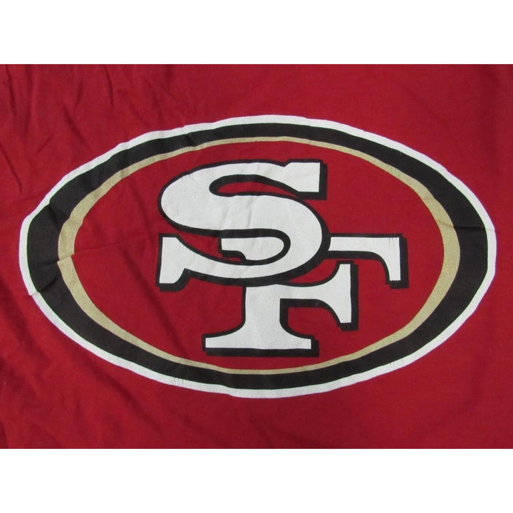 San Francisco 49ers Mens Sizes L Large Red Long Sleeved Shirt Image 3