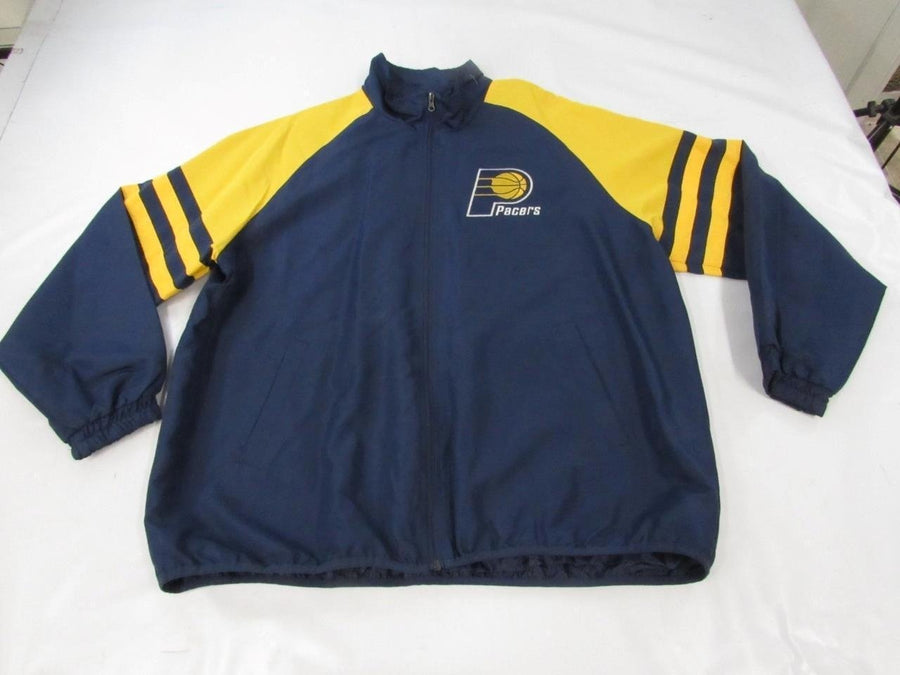 Indiana Pacers Mens Size XL Polyester Blue Yellow Full-Zip Jacket Image 1