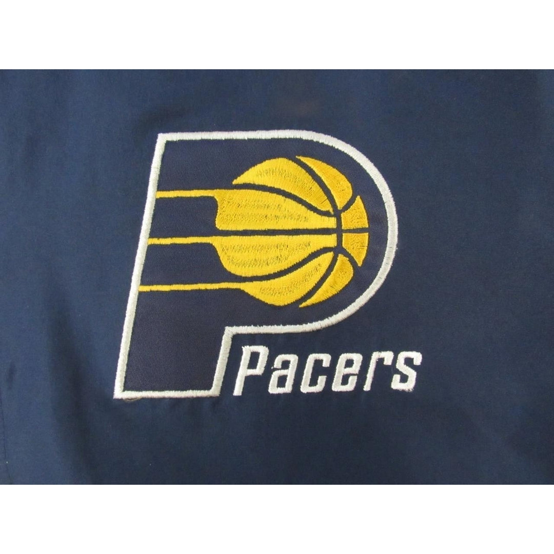 Indiana Pacers Mens Size XL Polyester Blue Yellow Full-Zip Jacket Image 3