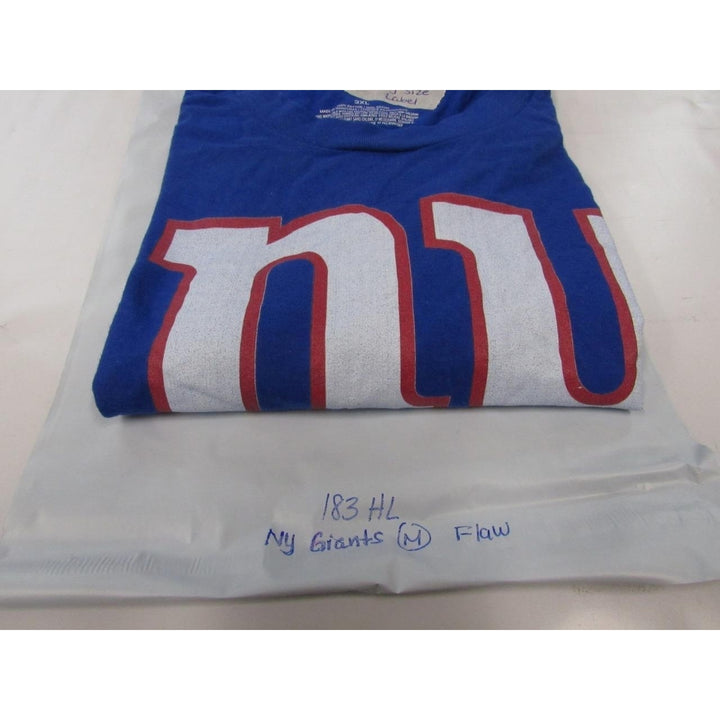 York Giants NY Mens Size M Medium Blue Shirt Image 6