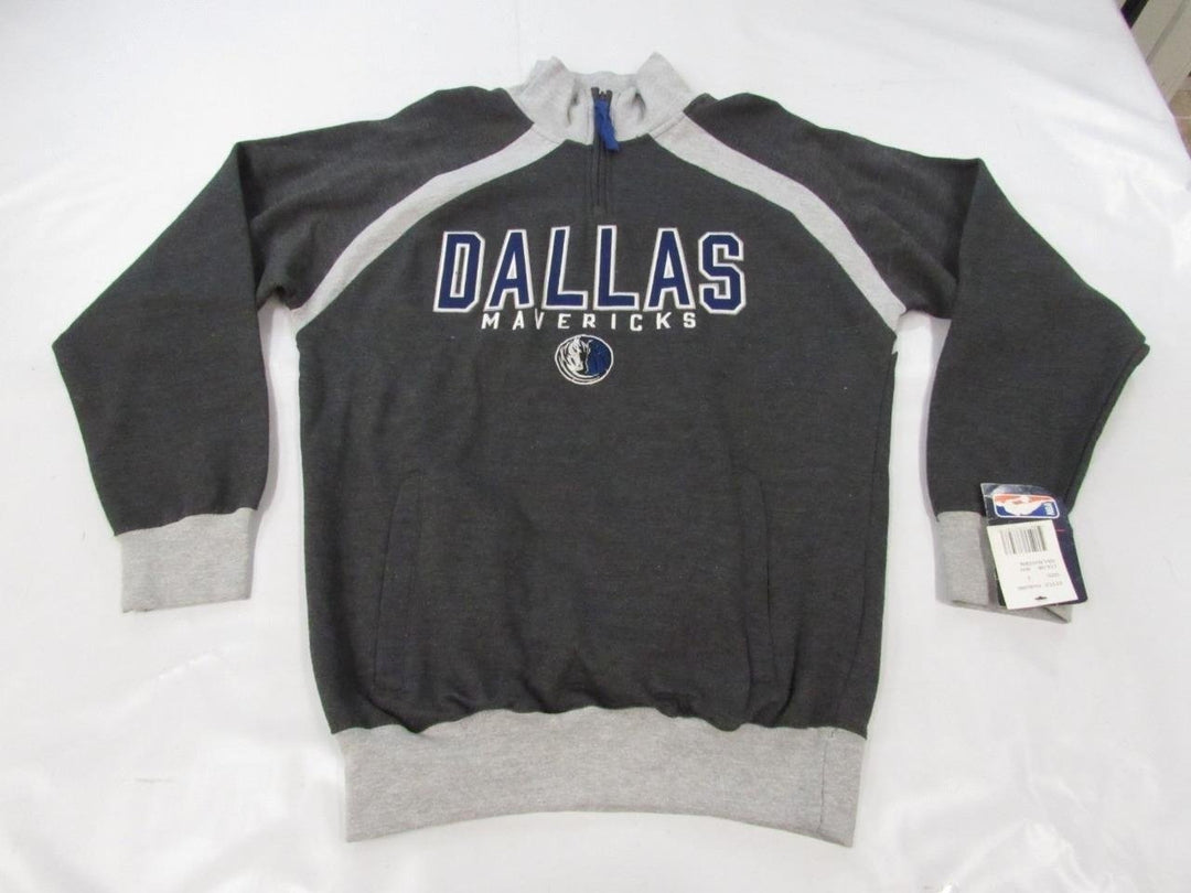 Dallas Mavericks Mens Size S Small Gray Full-Zip Jacket Image 1