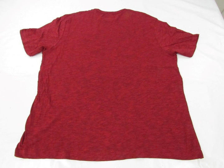 San Francisco 49ers Mens Size 2XL Majestic Heathered Distressed Red Shirt Image 3