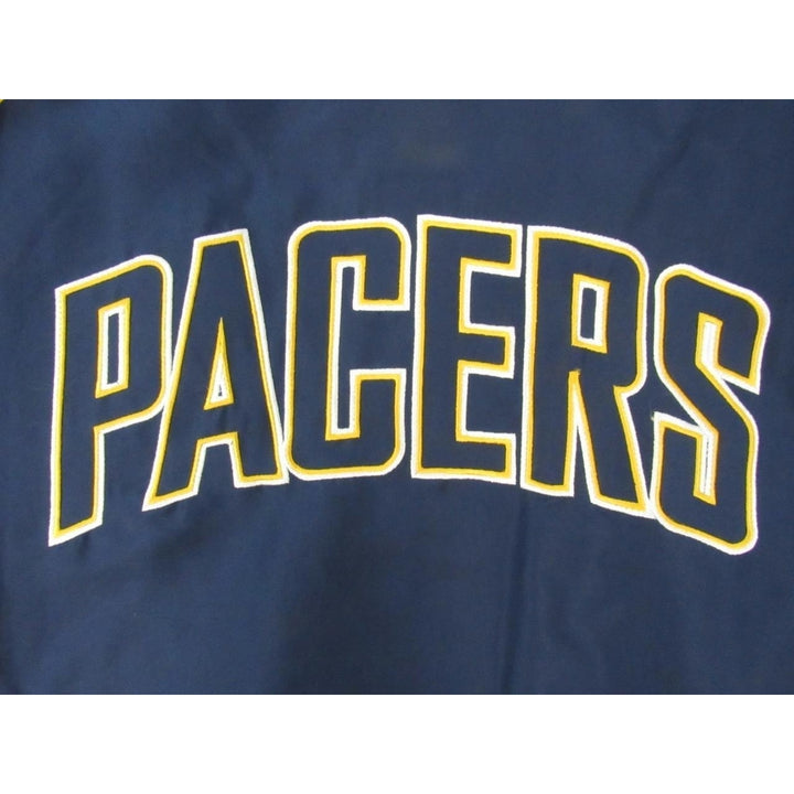 Indiana Pacers Mens Size XL Polyester Blue Yellow Full-Zip Jacket Image 4