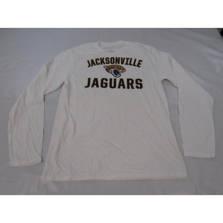 Jacksonville Jaguars Mens Size M Medium White Long Sleeved Shirt Image 1