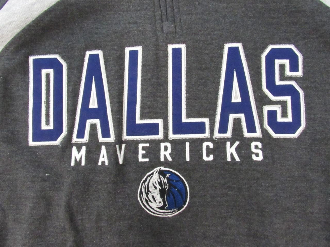 Dallas Mavericks Mens Size S Small Gray Full-Zip Jacket Image 3