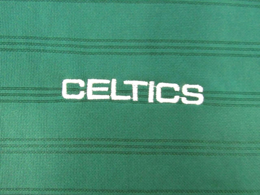 Boston Celtics Mens Size S Small Green Adidas Executive 3-Button Polo Shirt Image 3